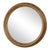 Modern Frontier Round Wood Mirror For Sale - Image 3 of 5