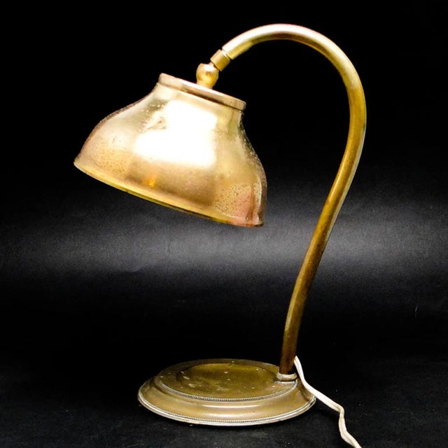 Goldenrod Art Deco Bedside Lamp, Germany, 1930s For Sale - Image 8 of 8