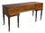 Italian Desk in Wood with Drawers and Brass Handles, Late 1800s For Sale
