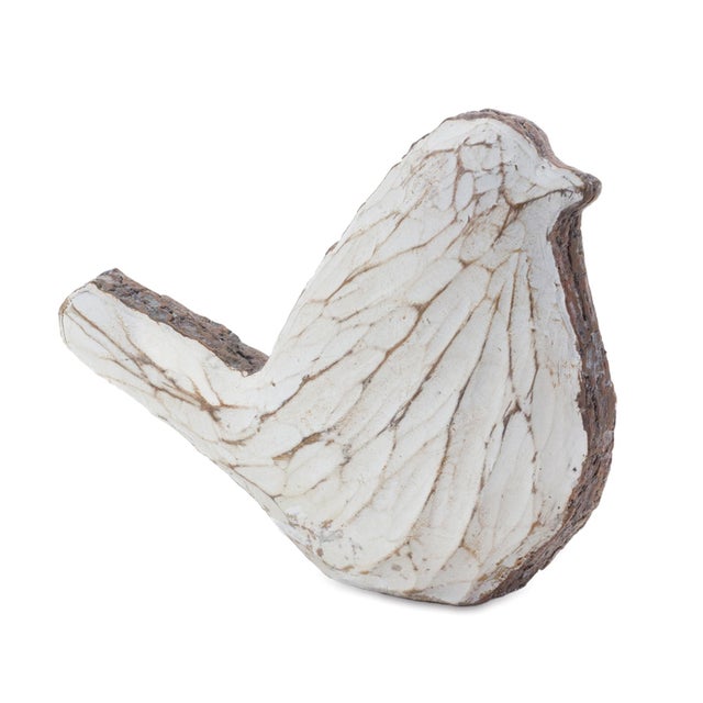 Modern Carved Bird Figurine (Set of 4) For Sale - Image 3 of 6