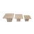 Italian Travertine Coffee or Side Tables, 1980s, Set of 3 For Sale