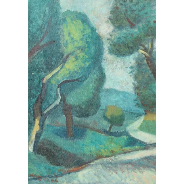 1940s Kurt Neyers, Kurt Neyers, Gemälde "Mosellandschaft", 1946, Framed For Sale - Image 5 of 11