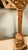 A Spanish Moorish Baroque-Style Table Lamp Electrified With Linen Shade For Sale - Image 10 of 10