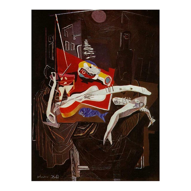 Dali Still Life by the Light of the Moon Tapestry Only 50 Produced Surreal Art For Sale