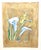 Iris and Calla Lily in Gold For Sale - Image 4 of 5