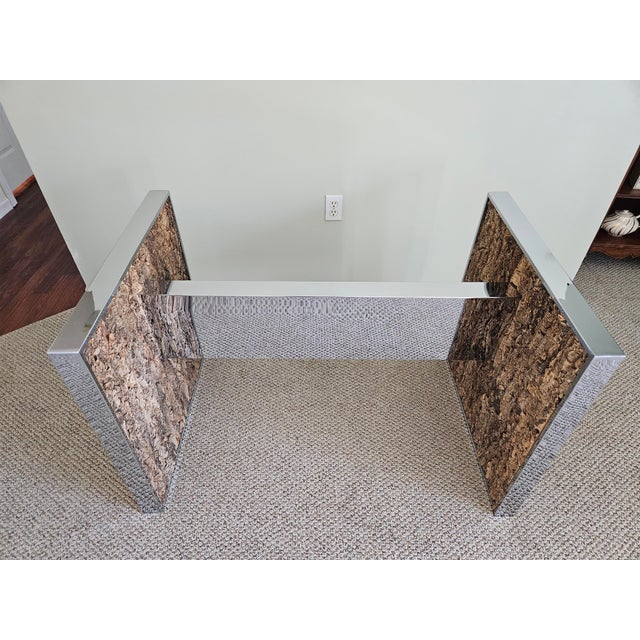 Chrome Cork and Chrome Dining Table Attributed to Comfort Designs, Inc. -Adrian Pearsall For Sale - Image 8 of 14