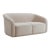 Yara Beige Velvet Pleated Loveseat For Sale
