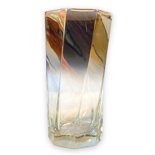 Morphew Abode 1970s Silver Art Deco Ombré Rim Glassware - Set of 4 For Sale In Miami - Image 6 of 11