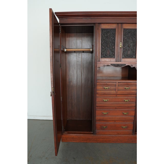 Late 19th Century Antique Ralph Johnson of Warrington Compactum Wardrobe For Sale - Image 5 of 17