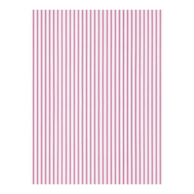 The House of Scalamandré Johnson Stripe Wallpaper, Raspberry For Sale