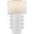 Kelly Wearstler for Visual Comfort Signature Tiglia Tall Table Lamp in Plaster White with Linen Shade For Sale