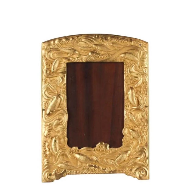 Japanese Meiji Bronze Dorè Koi Fish Picture Frame For Sale In Tampa - Image 6 of 6