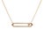 14k Yellow Gold 0.15ct Round Cut Diamond Floating Geometric Bar Pendant Necklace For Sale - Image 4 of 8