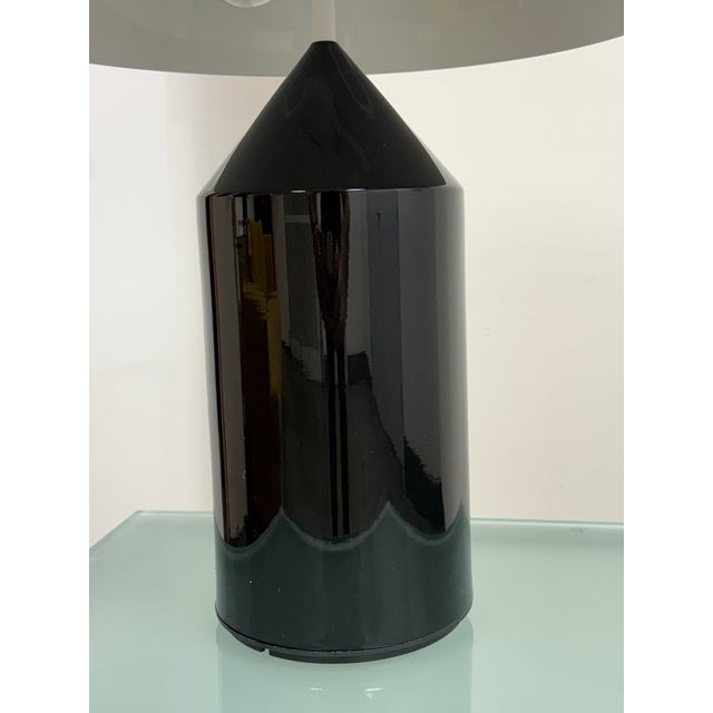 Black Vico Magistretti for Oluce Atollo Medium Black Metal Table Lamp For Sale - Image 8 of 12