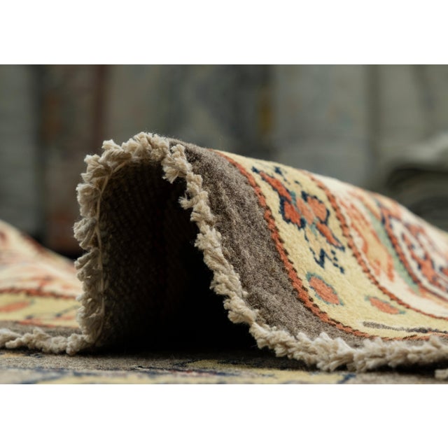 Textile Oriental Hand Knotted Round Rug 9' x 9'1" #17102 For Sale - Image 7 of 8