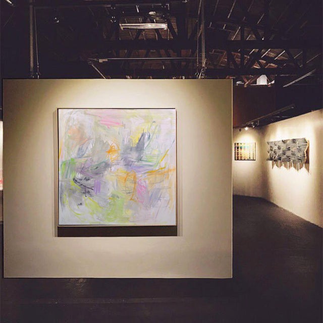 Canvas "Sydney Sunrise" by Trixie Pitts Large Abstract Expressionist Oil Painting For Sale - Image 7 of 13