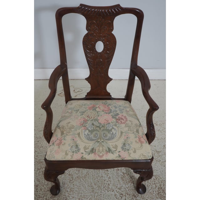 Age: Approx: 30 Years Old Details: Mahogany Fine Carved Details High Quality Construction Queen Anne Legs & Pad Feet 18 C....