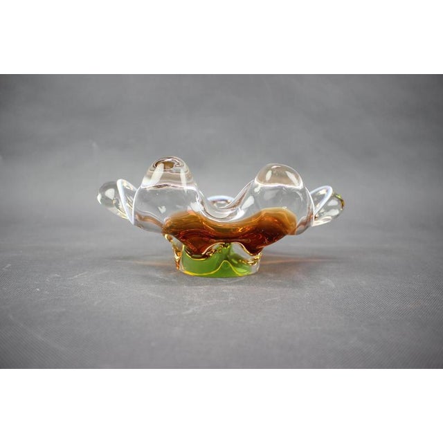 Mid-Century Czech Art Glass Bowl by Josef Hospodka, 1960s For Sale - Image 3 of 9