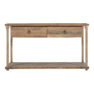 Matthew Izzo Home Mainstay Console, Pine and Elm Wood For Sale