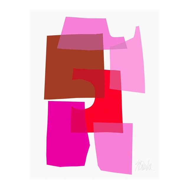 Pink and Chocolate Fine Art Print 38 1/2" X 51" by Liz Roache For Sale