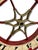Nice Antique American Hand Painted Wood & Metal Wheel of Fortune Gaming Wheel Circa Early 20th Century For Sale - Image 16 of 18