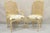 Vintage French Country Louis XV Style Cane Back Painted Dining Chairs - Set of 6. Listing includes (2) Armchairs, (4) side...