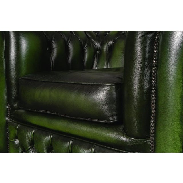 Vintage Chesterfield-Style Lounge Chair For Sale - Image 15 of 18