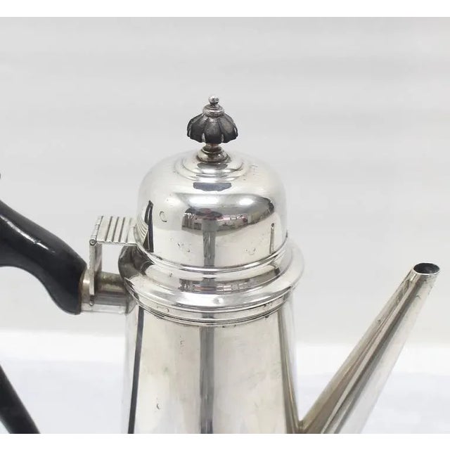 Mid 20th Century Vintage Mid Century Jacob Hurd by Frank Whiting Sterling Silver Tea Coffee Pot For Sale - Image 5 of 9