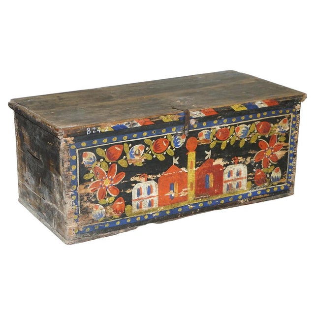 Romanian Blanket Chest, 1900s For Sale - Image 17 of 17