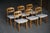 Razorblade Dining Chairs in Oak & Lambswool from Henning Kjærnulf, 1960s, Set of 6 For Sale - Image 12 of 15