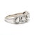 Modern 1.22ctw Multi Shape Diamond Band, 10k White Gold, Ring Size 7 For Sale - Image 3 of 7