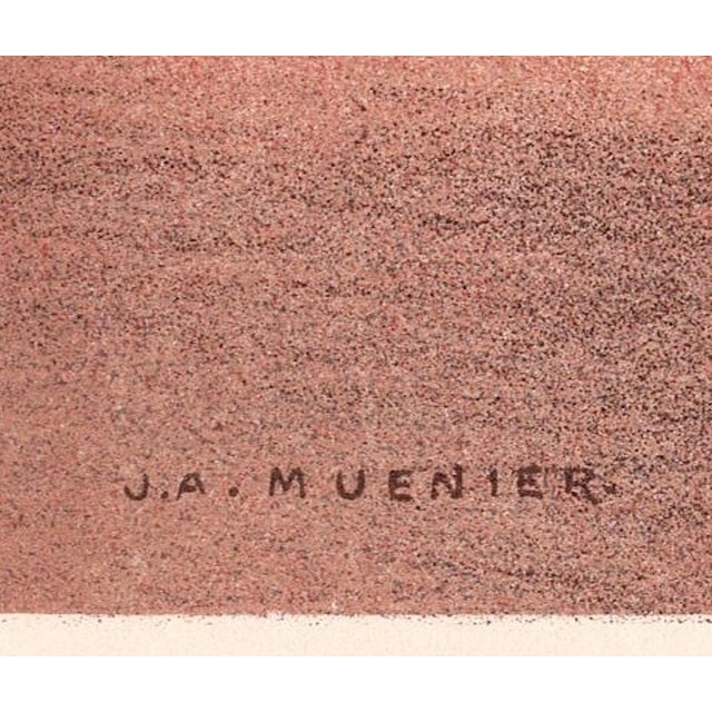 Late 19th Century J. A. Muenier, Le Retour des Champs, 1898, Lithograph For Sale - Image 5 of 9