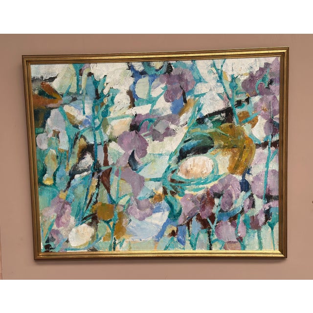 After Gunnar Alvarna, Composition, 1960s, Oil on Canvas For Sale - Image 4 of 18