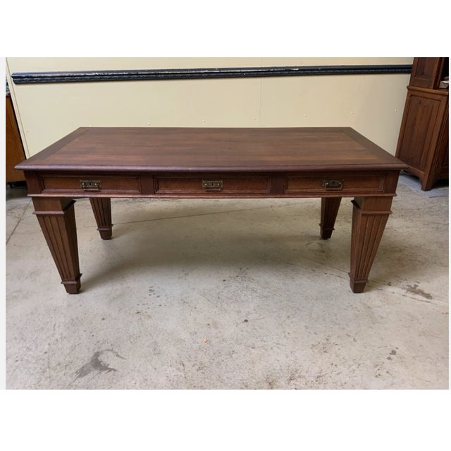 Age: circa 1915 Wood type: solid oak Condition: very good, meticulously maintained, and ready-to-use original condition...