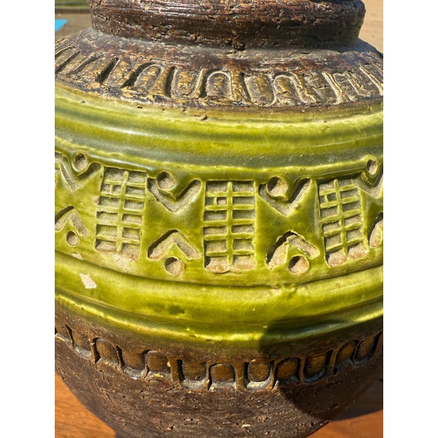 Italian Vintage Bitossi Ceramic Lamp For Sale - Image 3 of 8