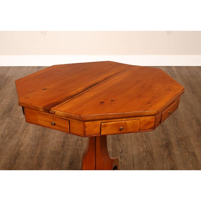 Antique Continental Pine Octagonal Rent Table For Sale - Image 12 of 18
