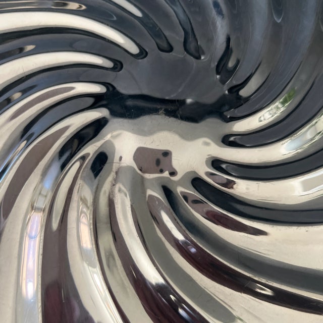 Silver Early 20th Century Silver Scalloped Square Serving Dish With Shell Feet For Sale - Image 8 of 9