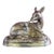 Vintage Hollow Cast Brass Doe and Fawn Sculpture For Sale