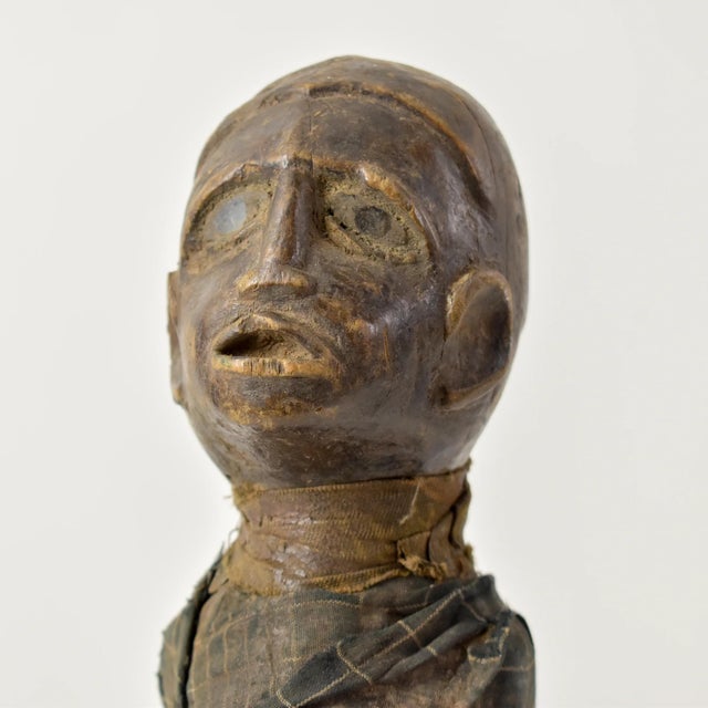 Early 20th Century Pere Miniature Mummy Wood Figure 12 Inch Tanzania For Sale - Image 4 of 15