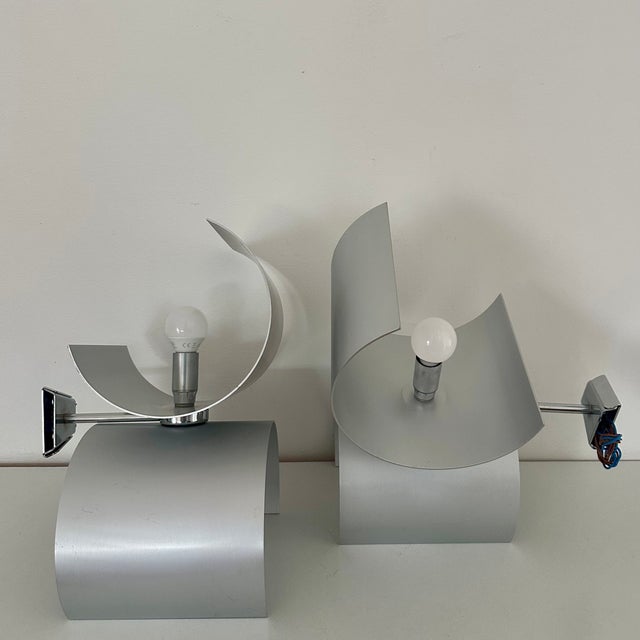 Wall Lamps by Giuliano Cesari for Nucleo Sormani, 1970s, Set of 2 For Sale - Image 10 of 10