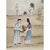 Yellow Vintage Chinoiserie Wallpaper | Hand-Painted Figural Landscape Mural | Luxury Antique Style Wall Art For Sale - Image 8 of 11