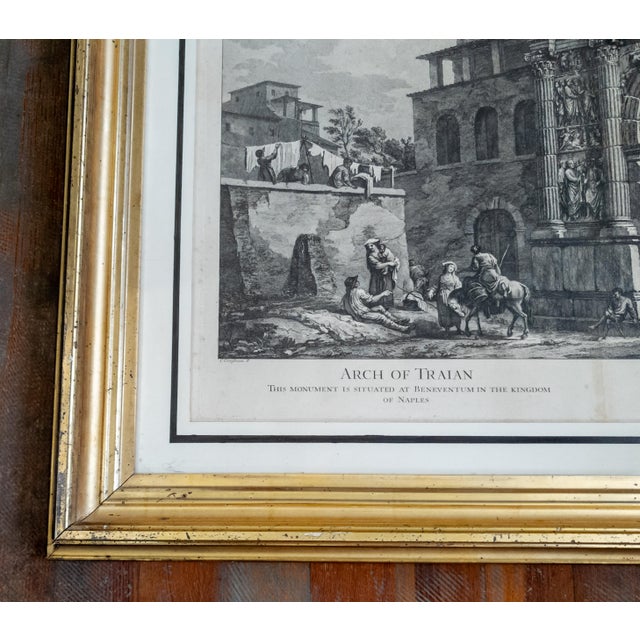19th Century Architectural Grand Tour Engraving Print of Arch of Traian For Sale In New York - Image 6 of 18