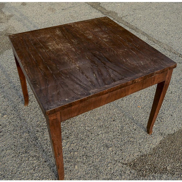 Square Dining Table in Walnut, Italy, 19th Century For Sale - Image 12 of 18