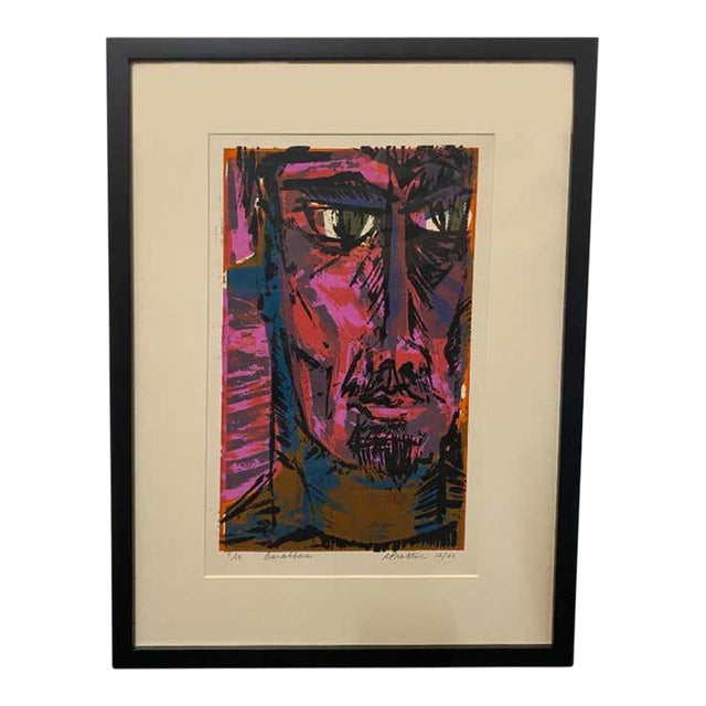 Modern Chromatic Magenta Lithograph by Richard Proctor For Sale
