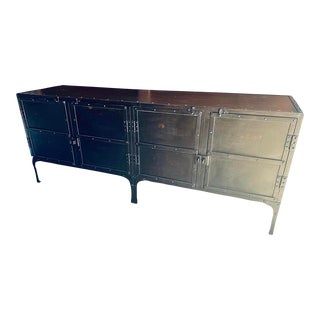 Restoration Hardware Heavy Iron Credenza For Sale