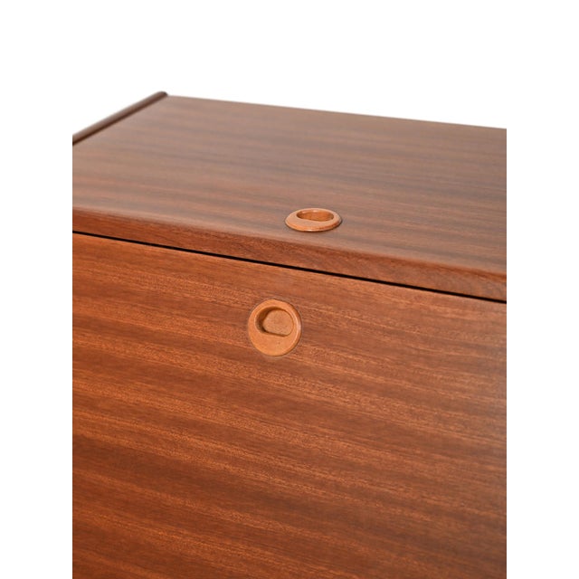 Brown Vintage Swedish Mahogany Cutlery Cabinet, 1950s For Sale - Image 8 of 14