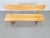 Vintage trestle bench, Elm wood, chalet style Scandinavian design mid century Denmark ‘60 Material: Elm wood Dimensions:...