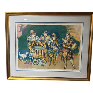 20th Century Art by Walter Spitzer (Polish French 1927-2021), the Musicians, Lithograph in Color, Signed and Inscribed For Sale