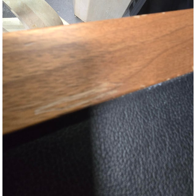 Walnut and Leather Jens Risom Desk by Design Within Reach For Sale - Image 9 of 10