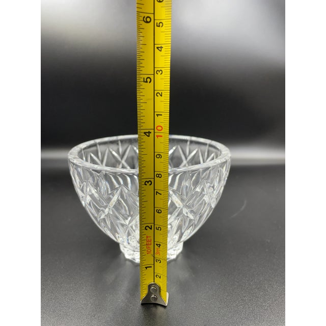 Glass 1980s Waterford Crystal “Welcome” Bowl in Original Box For Sale - Image 7 of 11